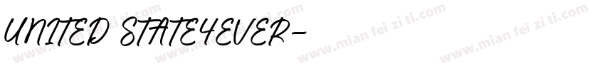 UNITED STATE4EVER字体转换
